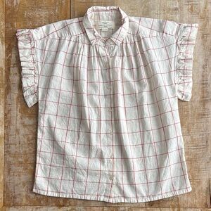 Trovata Women’s Ruffle Sleeve Shirt size CS